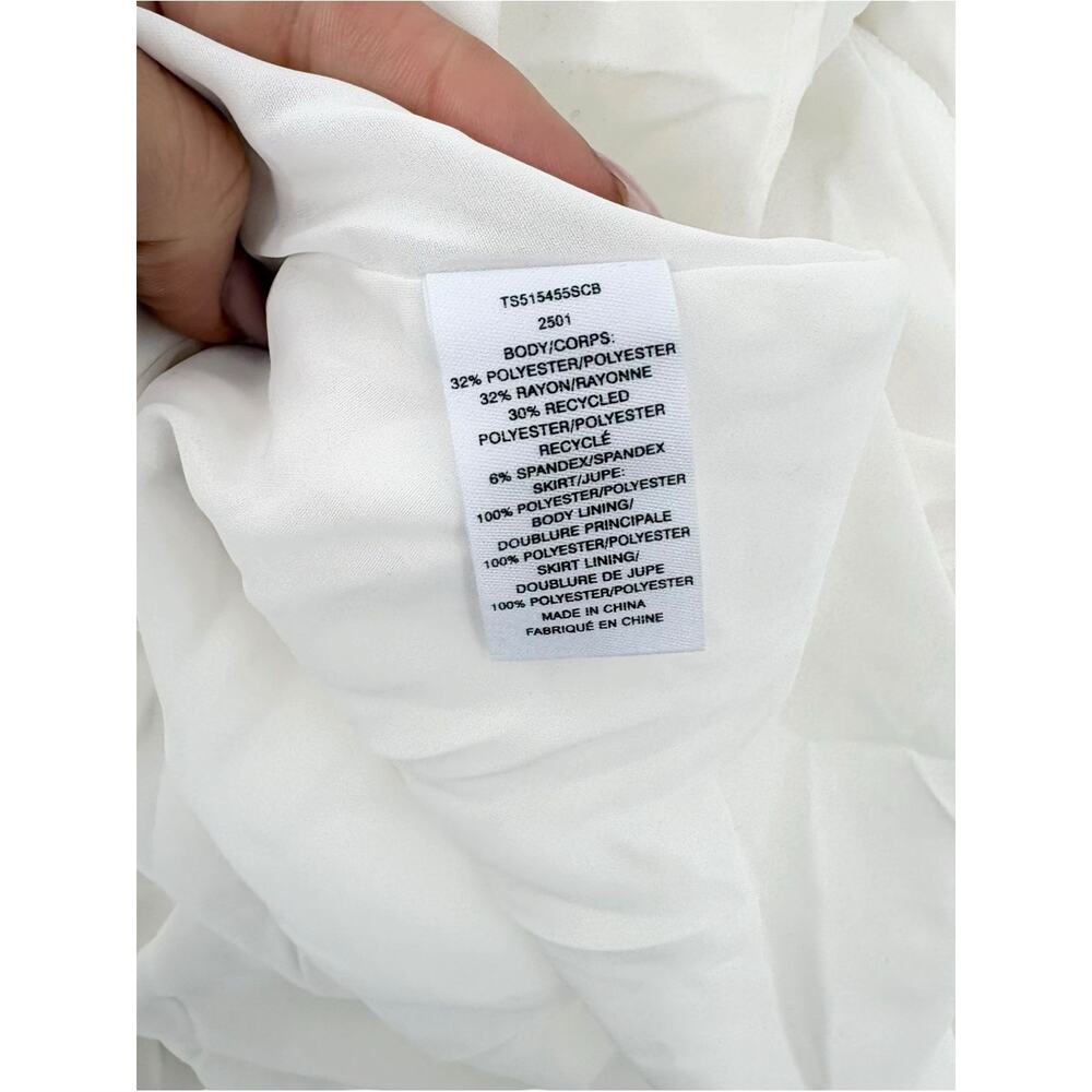 Derek Lam 10 Crosby White Pleated Mixed Media Midi Dress NWT Size 6 Designer - Picture 15 of 16